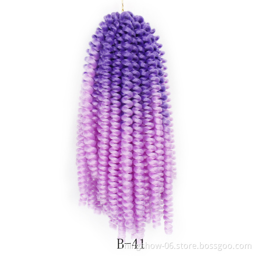 Fast delivery colorful synthetic crochet hair extensions Nubian twist